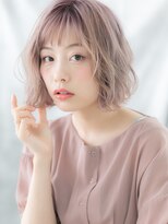 ドクターズサロン LAB 小山店&nbsp;オン眉バング小顔インナーカラーゆるふわボブb小山10代20代30代