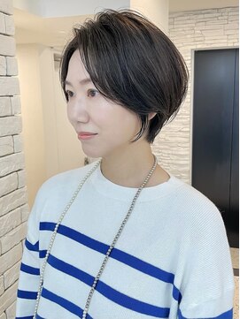 ヘアメイク シンズ レインボー(Hair Make SHIN'S RAINBOW) ショートボブ/大人巻き/ぷつっとボブ/ナチュラルモード/高松