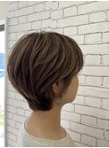 ショート/ハイライト/白髪ぼかし/グレージュカラー/30代40代50代