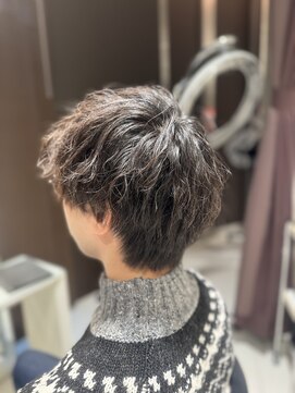 アヴァンスクロス あべのルシアス店(AVANCE. CROSS) メンズマッシュ×ゆるめツイスパ