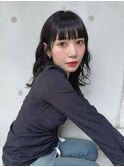 ミディアム　ナチュラル　コスメパーマ　ニュアンスパーマ