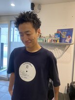 グッドプレイスアンドシング(Good Place&thing)&nbsp;メンズ刈り上げ短髪ソフトアフロツイストパーマ