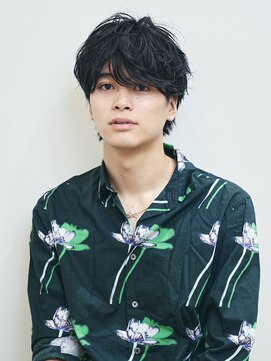 ピークアブー アヴェダ アトレ恵比寿(PEEK-A-BOO AVEDA) メンズショート/ニュアンスパーマ/前髪あり