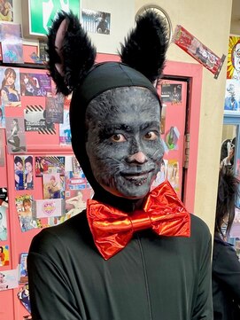 ヘアセットアップス(UP's) 『黒猫ハロウィンメイク』※写真はかなり細かいメイクです