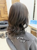 アース 浦安店(HAIR&MAKE EARTH) ブリーチなしグレイベージュ♪