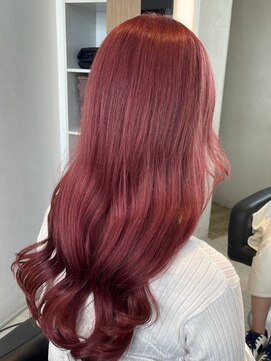 インク サカエ(inq sakae) ブリーチカラーレッドピンク