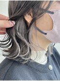 ”インナーカラーホワイトシルバー