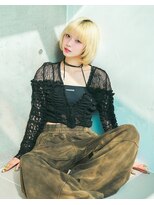 ベルバイリトル(belle by little)&nbsp;ホワイトブロンドレイヤーボブ［名古屋駅］