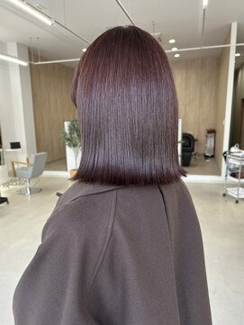 ミリ 奈良店(mm) レッドブラウン/暖色ブラウン/近鉄奈良/髪質改善/学割/艶髪/ボブ