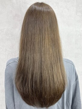 ルノン(LUNON) ホワイトグレージュミニウルフチェリーブラウンデジタルパーマ