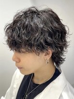 波巻きスパイラルパーマメンズマッシュツイストスパイラルパーマ