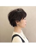 ニュアンスパーマ×ショートヘア
