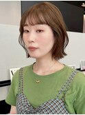 ボブ*前髪ありボブ*前髪カット*顔周りカット*ダークブラウン