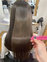 ベリテ 津田沼駅前店(verite)&nbsp;着物ヘア/ダークアッシュ/ミディアムレイヤーカット津田沼駅前