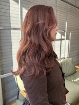 ロックス バイ マグ 松本(rocks BY MAG)&nbsp;ブリーチなしダブルカラーアプリコットオレンジレッドピンク韓国