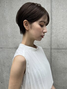 フレームプラス 天王寺あべの店(FRAME+) 20代30代40代50代耳かけショート前髪あり【FRAME天王寺】