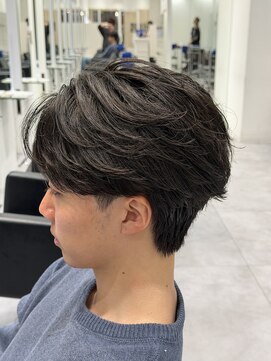 オーシャントーキョー 仙台(OCEAN TOKYO) フェザーショートニュアンスパーマセンターパートツーブロック