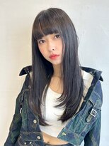 マリアバイアフロート(Maria by AFLOAT)&nbsp;〈藤間〉韓国レイヤー/ハッシュカット/暗髪ヘア/フルバング