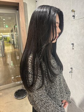 アングゥギャラリー(ungu GALLERY) 髪質改善カラー/ダークブルー/韓国風