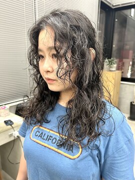テトヘアー(teto hair) ロングスパイラルウェーブパーマ　くるくるカーリー