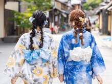 京都ヘアセット着付け専門サロン 夢館 五条店(yumeyakata)の雰囲気（夏祭りのお支度、お任せください♪）