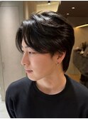 men's/顔周り/ニュアンスパーマ/黒染め/韓国/ダウンパーマ