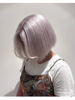 ベレーザ 渋谷(BELEZA)&nbsp;18182シルバーホワイトアッシュレイヤーボブシャギーカット
