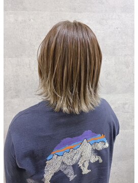 コワフュールトーリ フジグラン店(COIFFURE TORI) ナチュラルベージュグラデーション×外ハネボブ