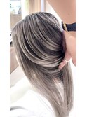 ミルクティーハイライトバレイヤージュ