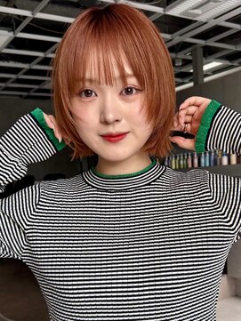 ヴェイン 渋谷(vain) ショートカット 顔周りレイヤーカット ブリーチなしダブルカラー