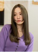 艶感たっぷりオリーブカラー＊ローレイヤーカット＊顔周り＊銀座