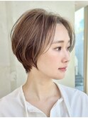 ショートヘアショートボブ丸みショートくびれショート