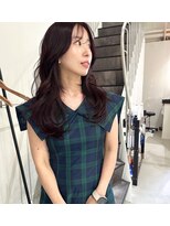 アトレ アネックス(attrait ANNEX) セミロング×ブラウンで作る透明感のあるこなれヘア