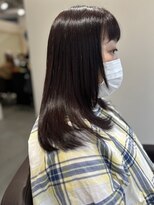 アトレ 福岡大名店(attrait)&nbsp;レッドブラウン×レイヤースタイル