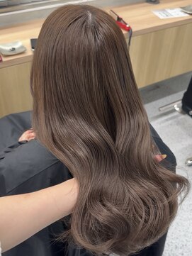ペレ 原宿(PELE) ダークパープルナチュラルショート夏のヘアアレンジ原宿