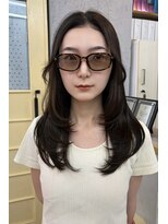 リソワ 尼崎園田(Lisoi)&nbsp;【尼崎/園田】艶グレージュカラー×韓国風レイヤー