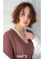 ナオシ 田原台店(nao c)&nbsp;【生駒/田原台nao*c】大人かわいい前下がり外ハネミディーボブ