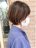 伸ばしやすいショートボブ