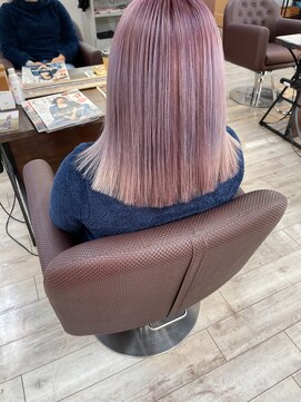 ヘアー アトリエ アンジー(Hair Atelier Angee) ペールパープルカラー