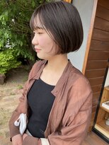 ヘア プロデュース キュオン(hair produce CUEON.)&nbsp;ナチュラルボブ×グレージュ