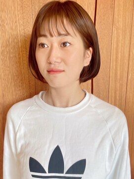 トップヘアー アヴェニュー 刈谷(TOPHAIR Avenue) 初めてカラーしました!ナチュラルベージュカラー/前髪パーマ