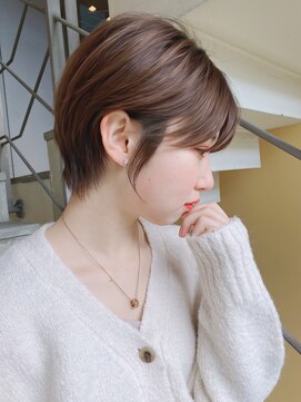 ロンド ストラーダ 心斎橋(Lond strada) ショート×ハイライト白髪ぼかし×シルキーベージュ[心斎橋]