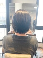 アトリエアルシュ(atelier ARCHE)&nbsp;細い髪でうねるくせ毛の縮毛矯正で自然なショートヘア