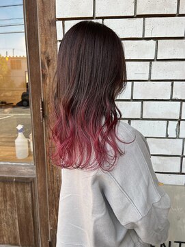 ヴィヴェンテ(VIVENTE.) グラデーション×brown＋red