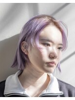 ルプラ ガーデン(le-pla garden)&nbsp;ルーツカラー#ボブ#切りっぱなし#ブリーチ#パープル#豊橋#豊川
