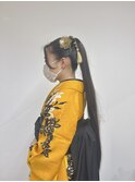 【BelleCoupes】ポニーテール 卒業式ヘア 袴着付け 大阪天王寺
