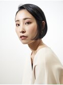 大人ボブ/暗髪/黒髪/艶髪/前下がりボブ