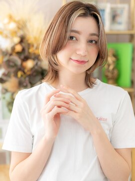 カバーヘア ブリス 川口(COVER HAIR bliss) インナーハイライト外国人風ウルフマッシュh2川口20代30代40代!