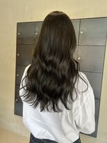 ヘアー アイス ルーチェ(HAIR ICI LUCE) ブリーチなしカラー透明感カラーオリーブグレージュ艶髪/今枝