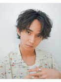 レイヤーセンターパート/波巻き/ハイライト/マッシュパーマ